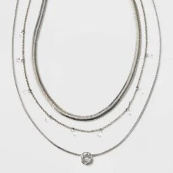 Stone Station And Pendant Multi-Strand Necklace Set 3pc - A New Day™ 6 Stone Station And Pendant Multi-Strand Necklace Set 3pc - A New Day™ -A New Day GUEST 024c688f ab32 4f8d 9788 fd76679fafd8