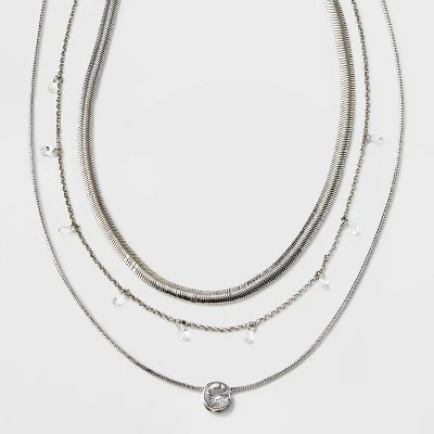 Stone Station and Pendant Multi-Strand Necklace Set 3pc - A New Day™ Stone Station And Pendant Multi-Strand Necklace Set 3pc - A New Day™ -A New Day GUEST 024c688f ab32 4f8d 9788 fd76679fafd8