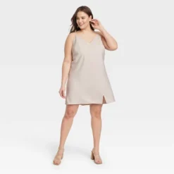 Women's V-Neck Mini Slip Dress - A New Day™ -A New Day GUEST 033a897f cb9e 4fdf b714 fa87b4fa67fd