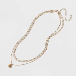 Smooth Drop Multi-Strand Pendant Necklace - A New Day™ Gold -A New Day GUEST 0356da43 1a9a 4b74 8d59 5b225176ab8d