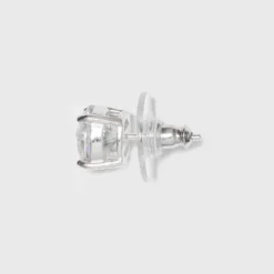 Sterling Silver Round Cubic Zirconia Stud Earring - A New Day™ Silver