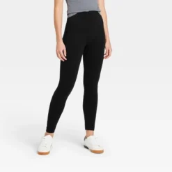 Women's High Waisted Cotton Seamless Fleece Lined Leggings - A New Day™ -A New Day GUEST 0c285d2e e6e5 4d26 b2d8 6f62591f0979