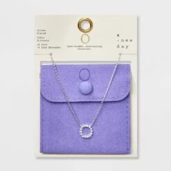 Silver Plated Cubic Zirconia Initial Pendant Necklace - A New Day™ Silver 19 Silver Plated Cubic Zirconia Initial Pendant Necklace - A New Day™ Silver -A New Day GUEST 1565668e aa1e 4a83 9cbf 5aaa13102756