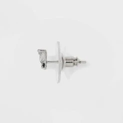 Sterling Silver Cubic Zirconia Butterfly Stud Earrings - A New Day™