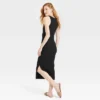 Women's Rib Knit Side Ruched Bodycon Dress - A New Day™ -A New Day GUEST 19a32fea 94df 41fb 84aa 9c8fca638a0c