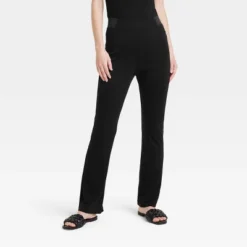 Women's High Waisted Ponte Flare Leggings With Pockets - A New Day™ Black -A New Day GUEST 20bfdd9e 9a0b 4b68 afe2 85aecf3008f7