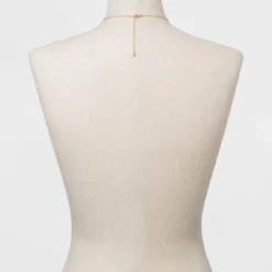 Stone And Square Charm Pendant Necklace - A New Day™ Gold -A New Day GUEST 2241a577 dad7 4f9c bfcb 664342f9d161