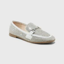 Women's Laurel Rhinestone Loafers - A New Day™ Silver -A New Day GUEST 228f312c 0df7 4d8b 8666 87d73a4dd468