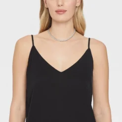 Twisted Chain Short Necklace - A New Day™ Silver