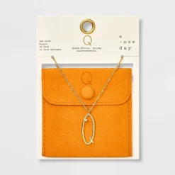 Gold Dipped Scattered Cubic Zirconia Initial Pendant Necklace - A New Day™ Gold 21 Gold Dipped Scattered Cubic Zirconia Initial Pendant Necklace - A New Day™ Gold -A New Day GUEST 245a0de4 7fa4 44c1 ad9a 54c5708016df