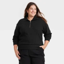 Women's Quarter Zip Sweatshirt - A New Day™ 4 Women's Quarter Zip Sweatshirt - A New Day™ -A New Day GUEST 30345912 e922 4bd9 985f a8e55a10b2cc