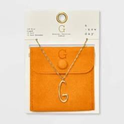 Gold Dipped Scattered Cubic Zirconia Initial Pendant Necklace - A New Day™ Gold 11 Gold Dipped Scattered Cubic Zirconia Initial Pendant Necklace - A New Day™ Gold -A New Day GUEST 30e3fd7d 9495 44d3 9016 b8f0aa82985c