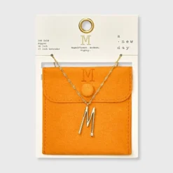 Gold Dipped Scattered Cubic Zirconia Initial Pendant Necklace - A New Day™ Gold 17 Gold Dipped Scattered Cubic Zirconia Initial Pendant Necklace - A New Day™ Gold -A New Day GUEST 354e8d21 5b88 483b be77 9939f9b65c7d