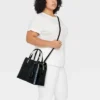 Triple Compartment Satchel Handbag - A New Day™ -A New Day GUEST 3c68af40 0477 4c79 9d55 262091e8eb23