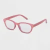 Women's Plastic Square Blue Light Filtering Glasses - A New Day™ Burgundy -A New Day GUEST 3f7fd0a2 ecba 4492 866a 02f9bf9b47ad