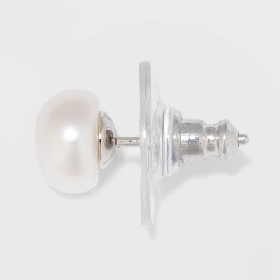 Freshwater Pearl Sterling Silver Stud Fine Jewelry Earrings 2pc - A New Day™ Silver/White Freshwater Pearl Sterling Silver Stud Fine Jewelry Earrings 2pc - A New Day™ Silver/White -A New Day GUEST 4150b7d3 1cc9 4f98 8c8c b227ccd4c4c1