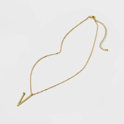Gold Dipped Scattered Cubic Zirconia Initial Pendant Necklace - A New Day™ Gold Gold Dipped Scattered Cubic Zirconia Initial Pendant Necklace - A New Day™ Gold -A New Day GUEST 45175f71 ee70 4319 a466 240a7c4717ea
