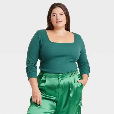 Women's Long Sleeve Slim Fit T-Shirt - A New Day™ Women's Long Sleeve Slim Fit T-Shirt - A New Day™ -A New Day GUEST 463ee5a0 9ad4 4089 bd2f f914c15e8a4c