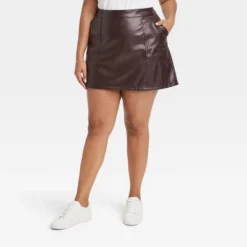 Women's Mini Faux Leather Skirt - A New Day™ -A New Day GUEST 4a934915 81aa 43dd 9e92 125389f13466