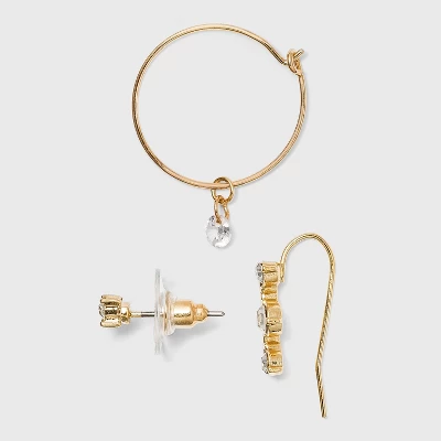 Charm Hoop, Stud and Ear Climber Earring Set 8pc - A New Day™ Charm Hoop, Stud And Ear Climber Earring Set 8pc - A New Day™ -A New Day GUEST 4cab03c2 d7db 4658 ae1f 9e2560297dbf