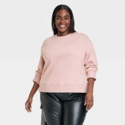 Women's Jeweled Pullover Sweatshirt - A New Day™ -A New Day GUEST 5122d2bb 227d 4390 b451 99898a87376c
