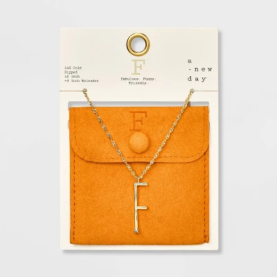 Gold Dipped Scattered Cubic Zirconia Initial Pendant Necklace - A New Day™ Gold Gold Dipped Scattered Cubic Zirconia Initial Pendant Necklace - A New Day™ Gold -A New Day GUEST 53eaf95d 717c 41fc a2d4 06c04b858ac1