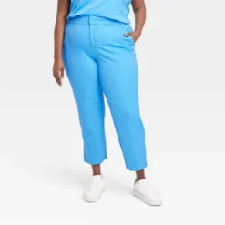 Women's Mid-Rise Slim Straight Fit Side Split Trousers - A New Day™ Blue 5 Women's Mid-Rise Slim Straight Fit Side Split Trousers - A New Day™ Blue -A New Day GUEST 5918b95f 8052 45d6 bcbf 4489a71538de