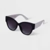 Women's Two-Tone Cateye Sunglasses - A New Day™ Black -A New Day GUEST 5d4a46d0 b320 4c7b 8918 1fb72b678312