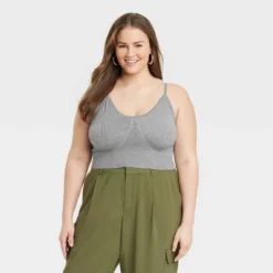 Women's V-Neck Bralette Sweater - A New Day™ -A New Day GUEST 5d953f55 8775 40d2 a406 5a2fb1466295