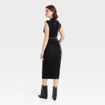 Women's Velour Side Ruched Drapery Bodycon Dress - A New Day™ Women's Velour Side Ruched Drapery Bodycon Dress - A New Day™ -A New Day GUEST 6675d966 f804 40a8 88e2 ab4bf71ae219