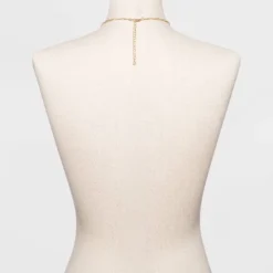 Paper Clip Chain Short Necklace - A New Day™ Gold -A New Day GUEST 699a389d 33ed 4ee0 9651 30f7c152bf35