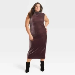 Women's Velour Side Ruched Drapery Bodycon Dress - A New Day™ 5 Women's Velour Side Ruched Drapery Bodycon Dress - A New Day™ -A New Day GUEST 6b84a4c6 87f8 46b9 840e 4d3a41a44be2
