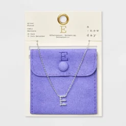 Silver Plated Cubic Zirconia Initial Pendant Necklace - A New Day™ Silver 9 Silver Plated Cubic Zirconia Initial Pendant Necklace - A New Day™ Silver -A New Day GUEST 72d1dbe8 35e3 45da 9551 832644731113