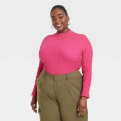 Women's Long Sleeve Slim Fit Mock Turtleneck T-Shirt - A New Day™ -A New Day GUEST 7984d6de 1968 4df4 8fd9 964acd51ca78