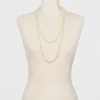 Long Faux Pearl Necklace - A New Day™ Silver/White -A New Day GUEST 7a2368ec 2392 4edb 9a60 52917c57f683