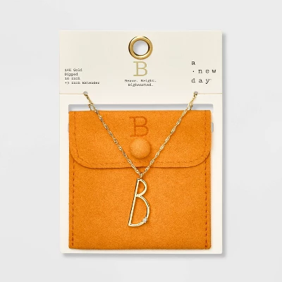 Gold Dipped Scattered Cubic Zirconia Initial Pendant Necklace - A New Day™ Gold Gold Dipped Scattered Cubic Zirconia Initial Pendant Necklace - A New Day™ Gold -A New Day GUEST 7a9ae578 7890 40d4 b624 9ccf0e47b30e