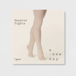 Women's Flat Knit Sweater Tights - A New Day™