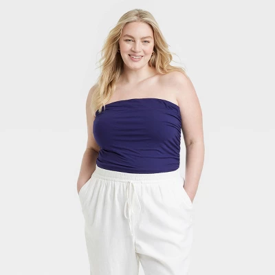Women's Slim Fit Ruched Tube Top - A New Day™ Women's Slim Fit Ruched Tube Top - A New Day™ -A New Day GUEST 81d3588d 2ab8 4ed6 8e76 e81a6ea5ebd2