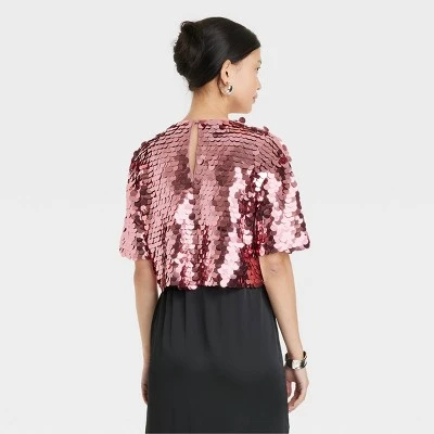 Women's Short Sleeve Paillettes - A New Day™ Women's Short Sleeve Paillettes - A New Day™ -A New Day GUEST 859e79ef 1bb7 4bff 8e95 df17e98d6d6b