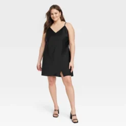 Women's V-Neck Mini Slip Dress - A New Day™ -A New Day GUEST 8a74f8c9 2379 4612 b19b 8c78bd0f1121