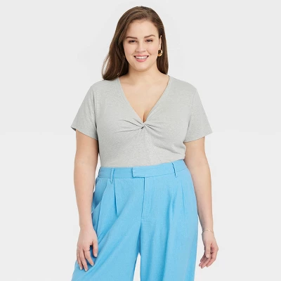 Women's Short Sleeve V-Neck Linen T-Shirt - A New Day™ Women's Short Sleeve V-Neck Linen T-Shirt - A New Day™ -A New Day GUEST 8bcdad6a 7873 4844 ae32 2f68b2f2caa6