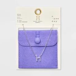Silver Plated Cubic Zirconia Initial Pendant Necklace - A New Day™ Silver 12 Silver Plated Cubic Zirconia Initial Pendant Necklace - A New Day™ Silver -A New Day GUEST 8f9e1574 38a8 495c a4f7 e63f739c9966