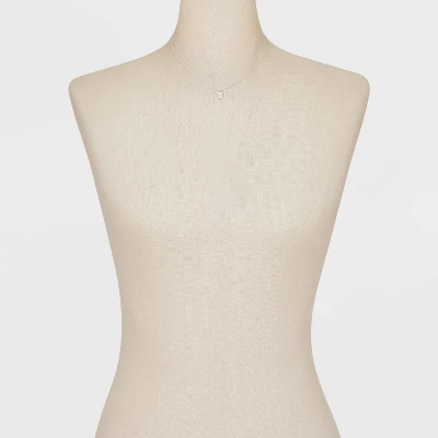 Sterling Silver Cubic Zirconia Tag Pendant Necklace - A New Day™ Silver Sterling Silver Cubic Zirconia Tag Pendant Necklace - A New Day™ Silver -A New Day GUEST 917c2d1e 8f15 444a abb1 595812be43c7