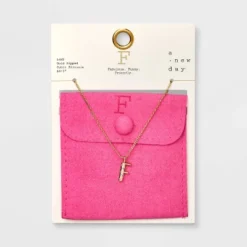 Gold Dipped Cubic Zirconia Initial Pendant Necklace - A New Day™ Gold -A New Day GUEST 929a37c4 6827 4447 a075 5fef99585635