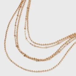 Ball Chain Multi-Strand Necklace - A New Day™ Gold -A New Day GUEST 92a30429 e1da 41c8 b67c 5967ff93485e
