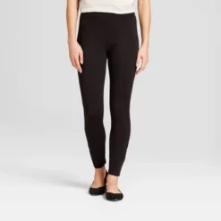 Women's High Waist Ponte Leggings - A New Day™ Black -A New Day GUEST 9c0395c9 7d1d 4d4f 9353 caec1452392b