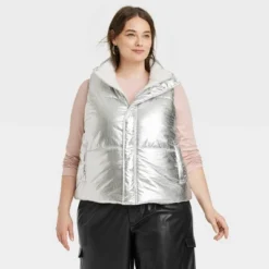 Women's Fur Lined Puffer Vest - A New Day™ -A New Day GUEST 9d46d81a 89bd 4a1c abbf ba888d60c974