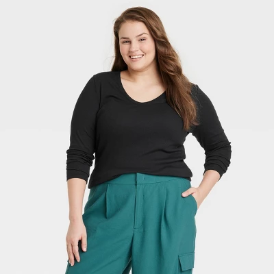 Women's Long Sleeve V-Neck T-Shirt - A New Day™ Women's Long Sleeve V-Neck T-Shirt - A New Day™ -A New Day GUEST a019eea4 ab75 4d16 9f8e c792f4a0e161