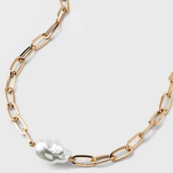 Baroque Pearl Pendant Necklace - A New Day™ Gold -A New Day GUEST a2fbe13c 91ce 4de1 906b b58fb6cce69b