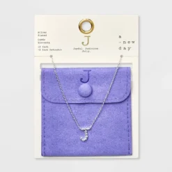 Silver Plated Cubic Zirconia Initial Pendant Necklace - A New Day™ Silver 14 Silver Plated Cubic Zirconia Initial Pendant Necklace - A New Day™ Silver -A New Day GUEST a6f31160 4ed6 486e b5d1 5246ad840fc4